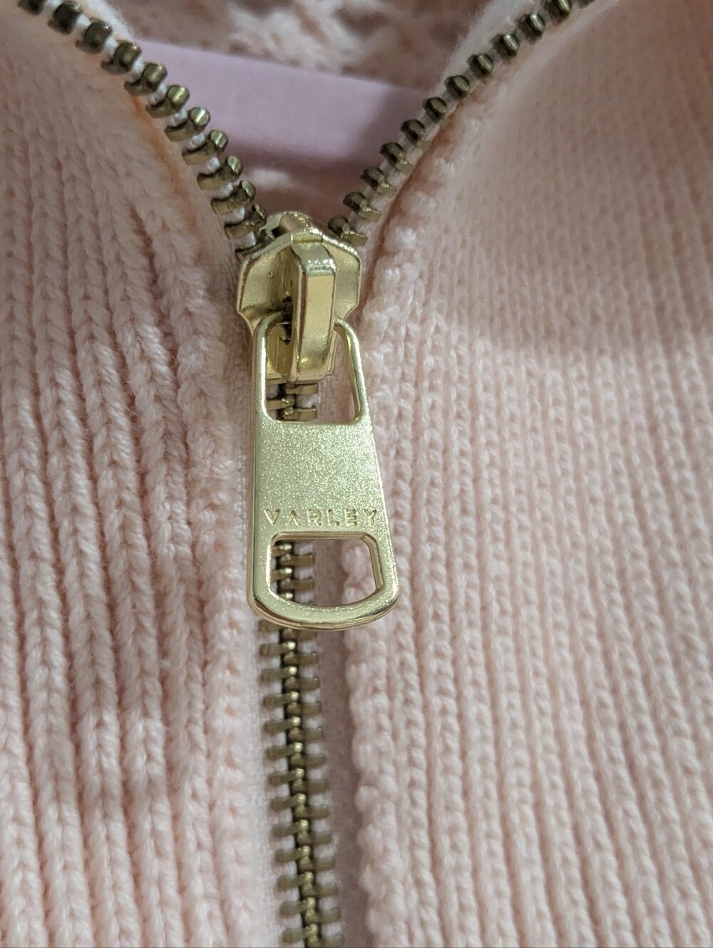 NEW Varley Bains Open-knit Cotton Vest Light Pink - Picture 3 of 6